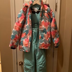 Hiheart Girls' Warm Snowsuit  - 2 pcs pants set